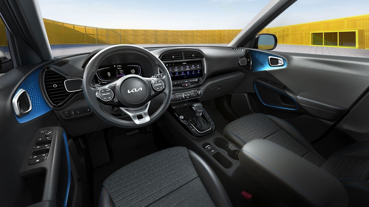 Intérieur avant du Kia Soul.