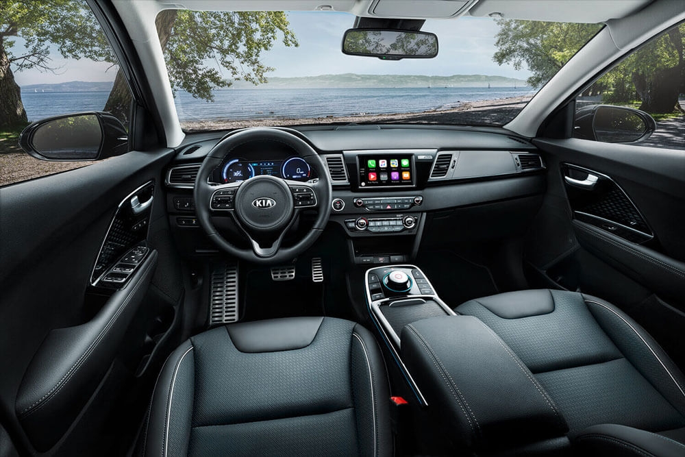 Kia niro ev 2019 vue interieur habitacle