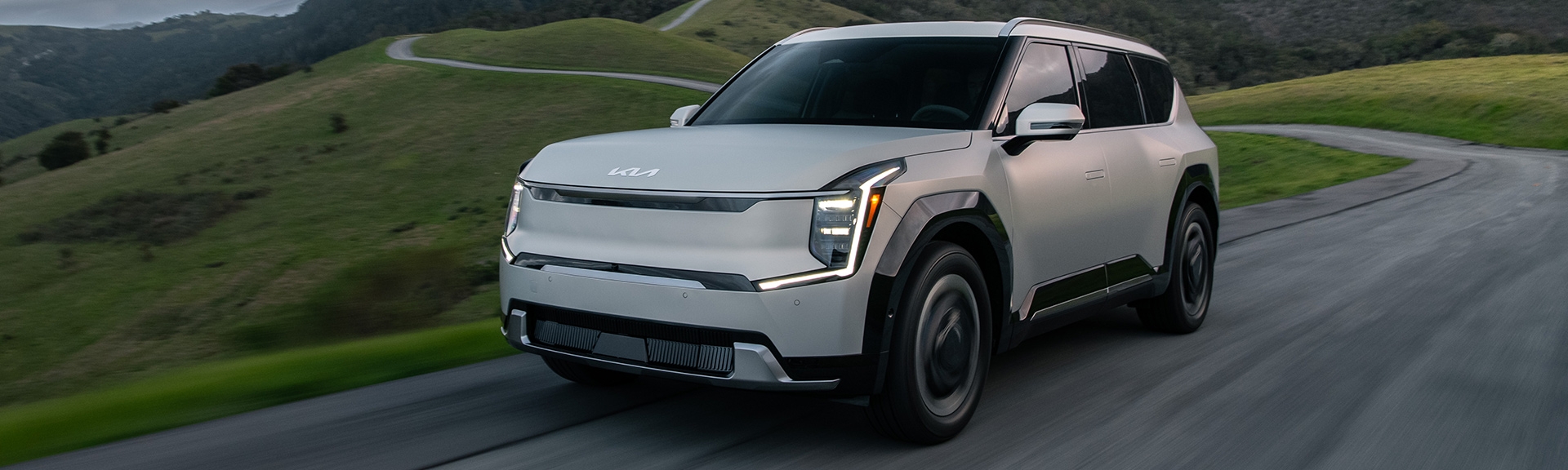 KIA-EV9 sur la route