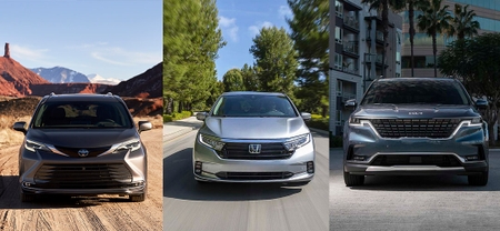 Toyota Sienna 2021 vs Honda Odyssey 2022 vs Kia Carnival 2022